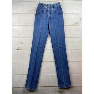 Vtg Blaze Jeans Womens 3/25 Bareback Hi-Rise Rodeo Horse Riding Cowgirl 90s 80s